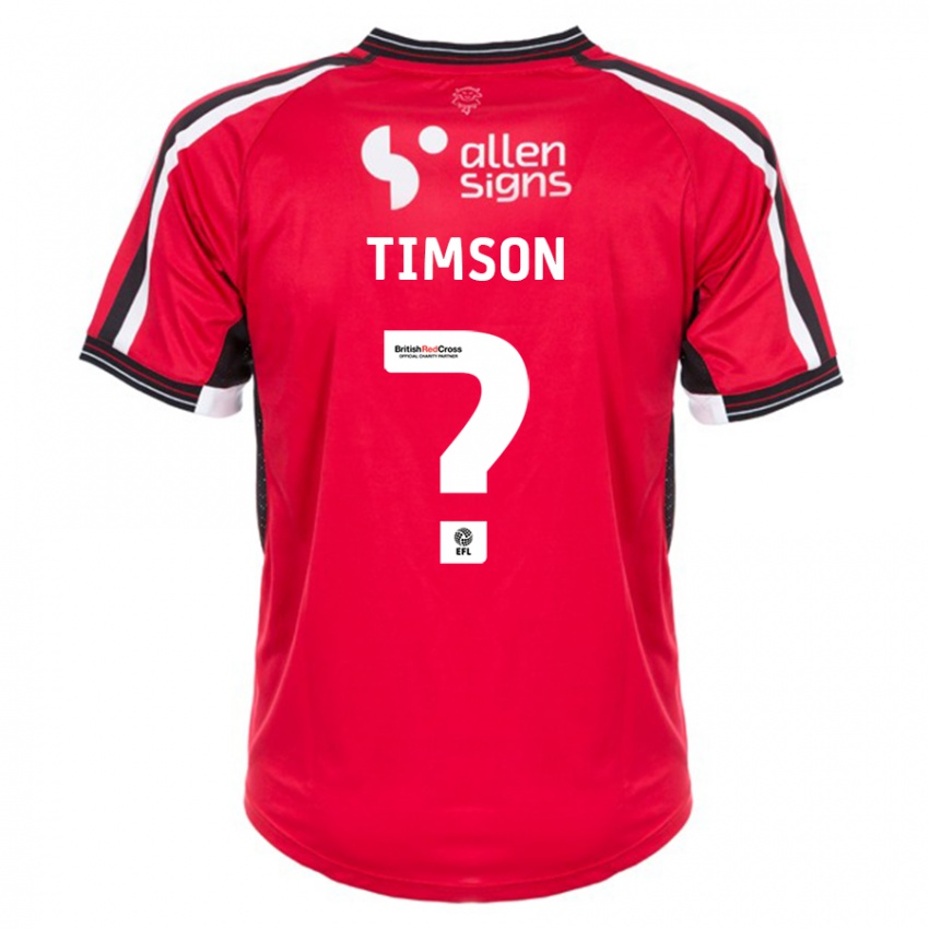 Niño Camiseta Lana Timson #0 Rojo 1ª Equipación 2023/24 La Camisa Perú
