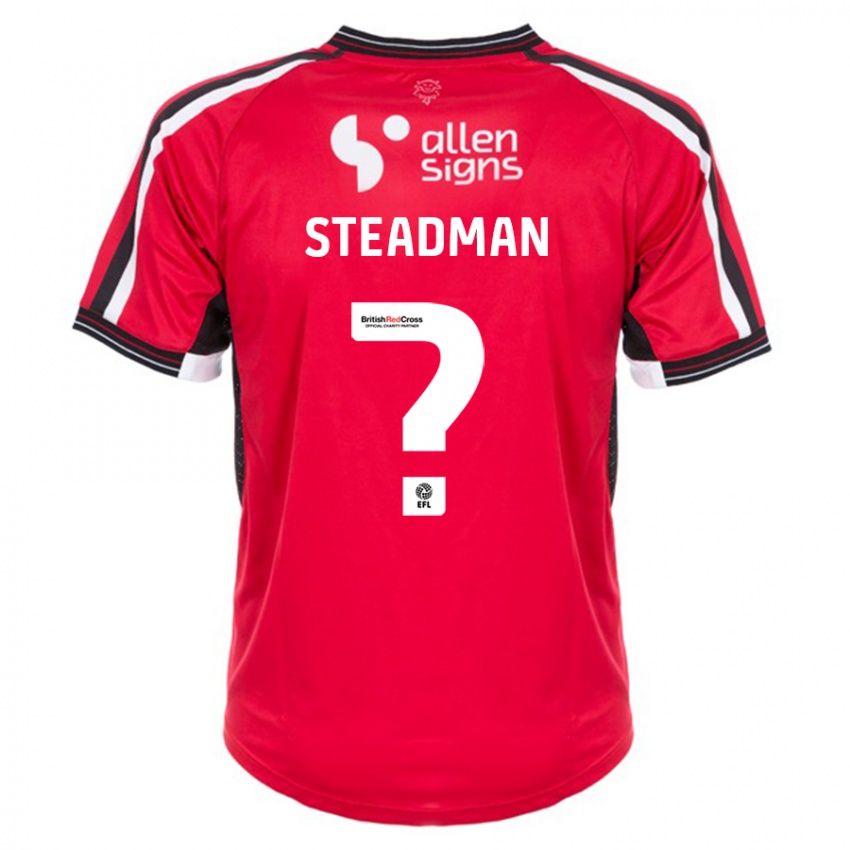 Niño Camiseta Jodie Steadman #0 Rojo 1ª Equipación 2023/24 La Camisa Perú