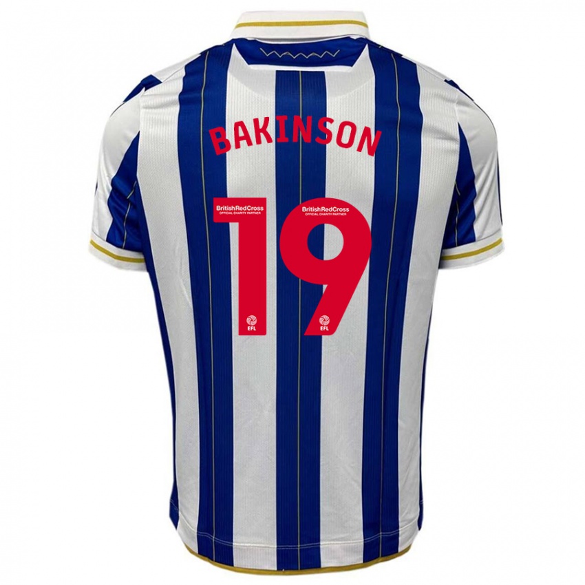 Niño Camiseta Tyreeq Bakinson #19 Azul Blanco 1ª Equipación 2023/24 La Camisa Perú