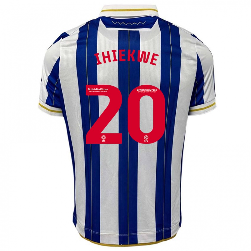 Niño Camiseta Michael Ihiekwe #20 Azul Blanco 1ª Equipación 2023/24 La Camisa Perú