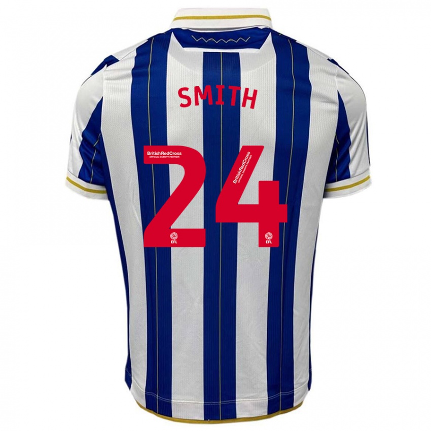 Niño Camiseta Michael Smith #24 Azul Blanco 1ª Equipación 2023/24 La Camisa Perú