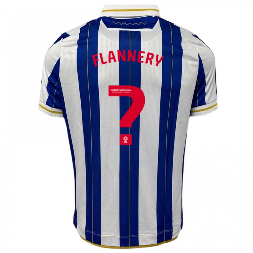 Niño Camiseta Cian Flannery #0 Azul Blanco 1ª Equipación 2023/24 La Camisa Perú