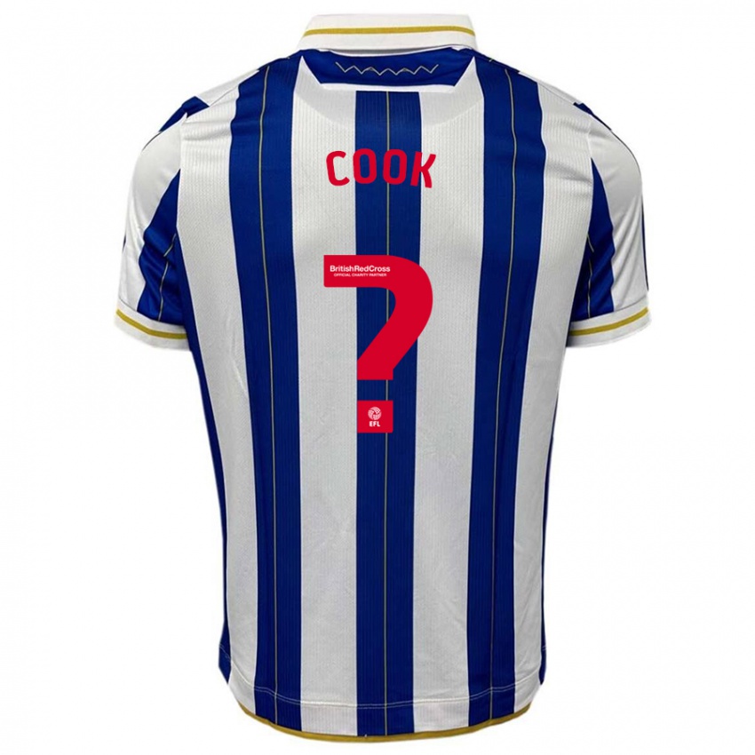 Niño Camiseta Luke Cook #0 Azul Blanco 1ª Equipación 2023/24 La Camisa Perú