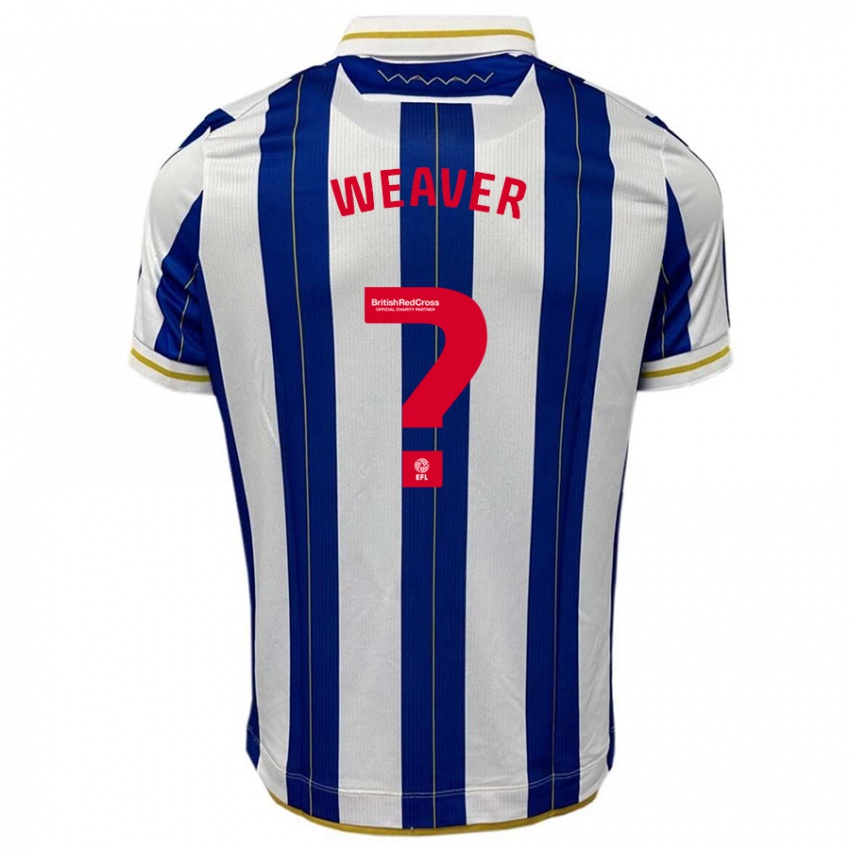 Niño Camiseta Ernie Weaver #0 Azul Blanco 1ª Equipación 2023/24 La Camisa Perú