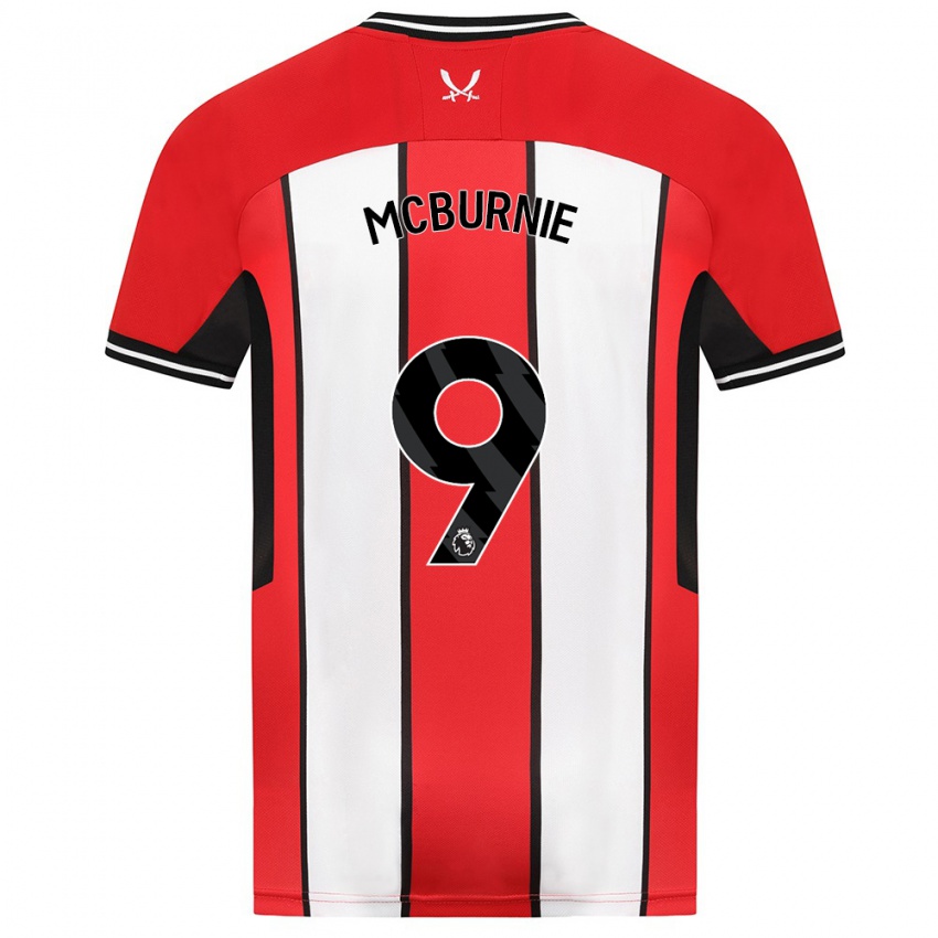 Niño Camiseta Oli Mcburnie #9 Rojo 1ª Equipación 2023/24 La Camisa Perú