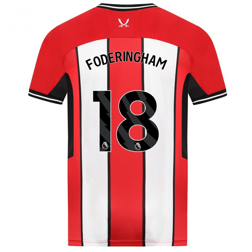 Niño Camiseta Wes Foderingham #18 Rojo 1ª Equipación 2023/24 La Camisa Perú