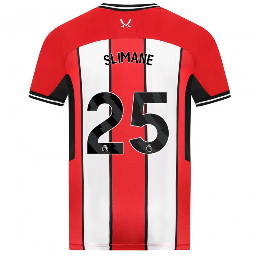 Niño Camiseta Anis Slimane #25 Rojo 1ª Equipación 2023/24 La Camisa Perú