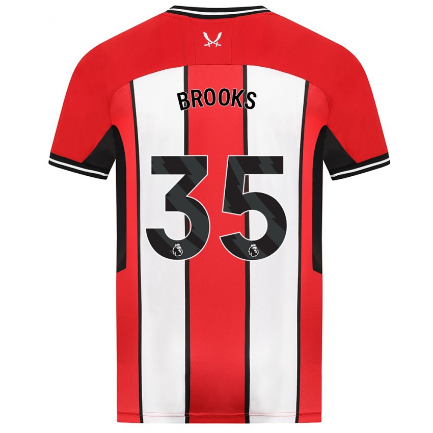 Niño Camiseta Andre Brooks #35 Rojo 1ª Equipación 2023/24 La Camisa Perú