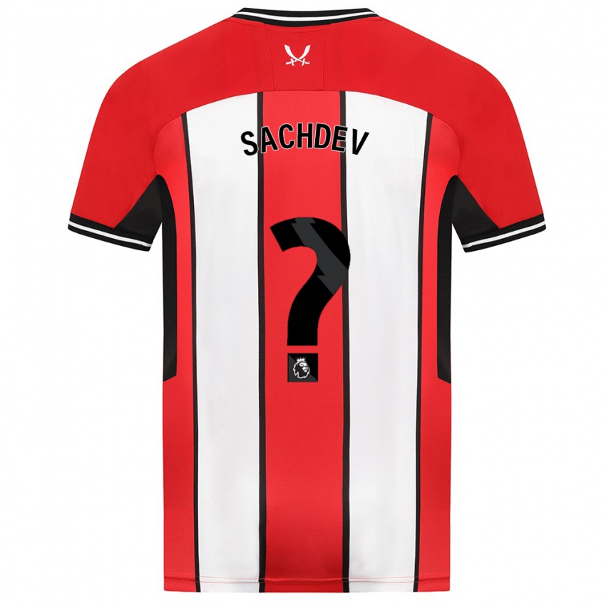 Niño Camiseta Sai Sachdev #0 Rojo 1ª Equipación 2023/24 La Camisa Perú