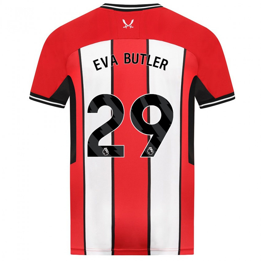 Niño Camiseta Eva Butler #29 Rojo 1ª Equipación 2023/24 La Camisa Perú