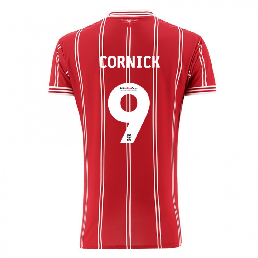 Niño Camiseta Harry Cornick #9 Rojo 1ª Equipación 2023/24 La Camisa Perú