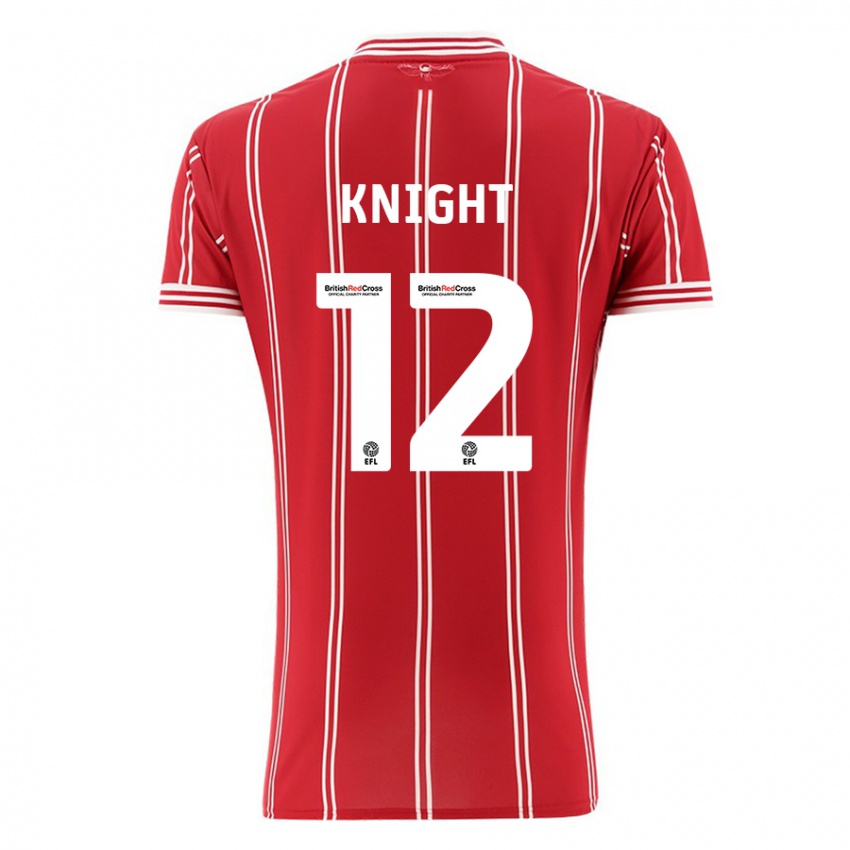Niño Camiseta Jason Knight #12 Rojo 1ª Equipación 2023/24 La Camisa Perú