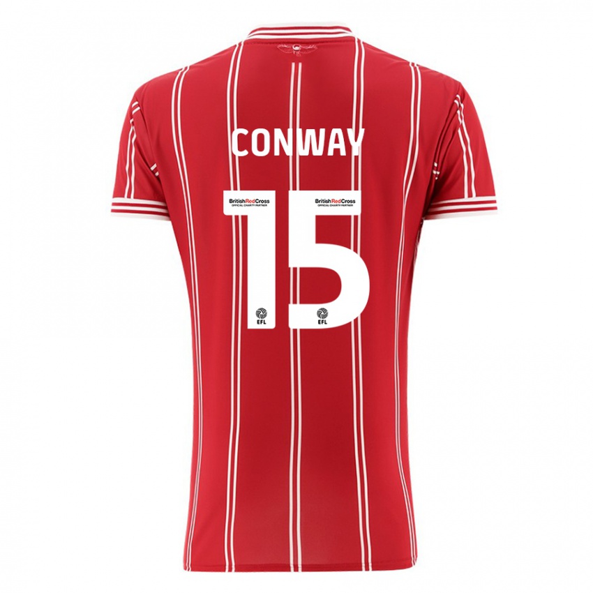 Niño Camiseta Tommy Conway #15 Rojo 1ª Equipación 2023/24 La Camisa Perú