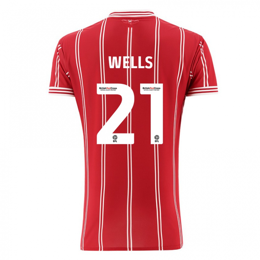 Niño Camiseta Nahki Wells #21 Rojo 1ª Equipación 2023/24 La Camisa Perú