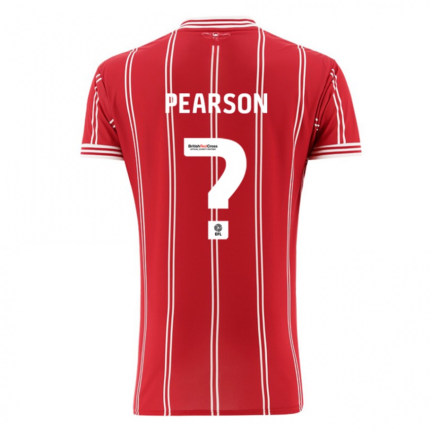 Niño Camiseta Sam Pearson #0 Rojo 1ª Equipación 2023/24 La Camisa Perú