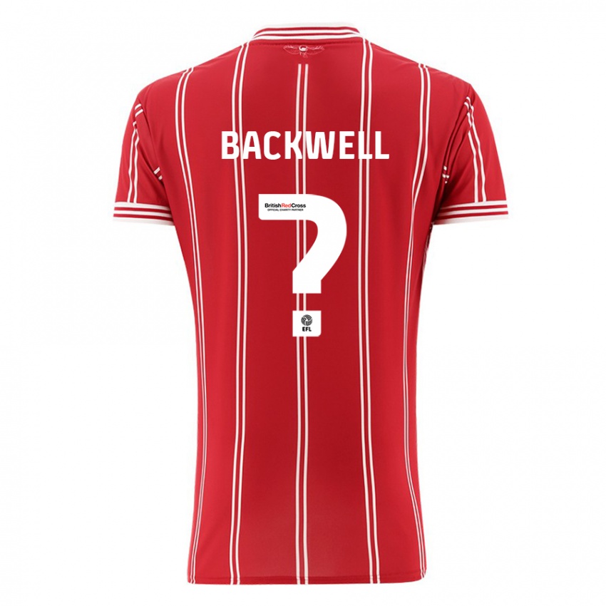 Niño Camiseta Tommy Backwell #0 Rojo 1ª Equipación 2023/24 La Camisa Perú