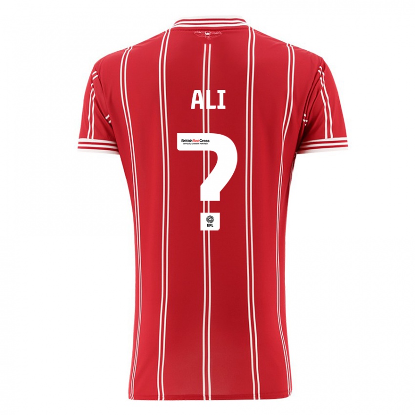 Niño Camiseta Zack Ali #0 Rojo 1ª Equipación 2023/24 La Camisa Perú