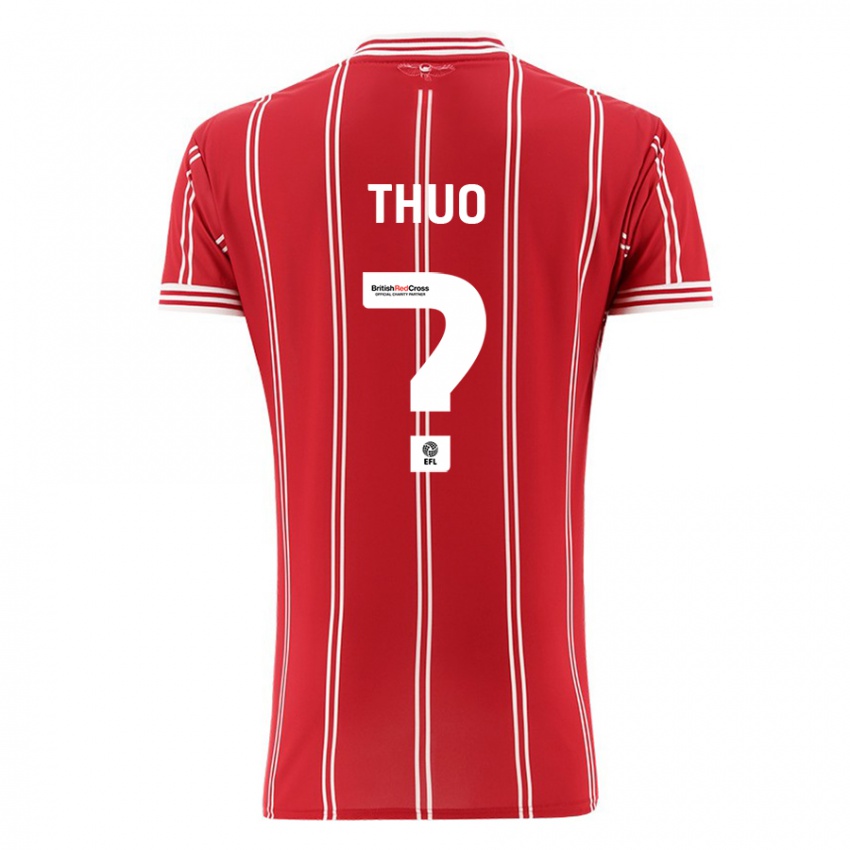 Niño Camiseta Mark Thuo #0 Rojo 1ª Equipación 2023/24 La Camisa Perú