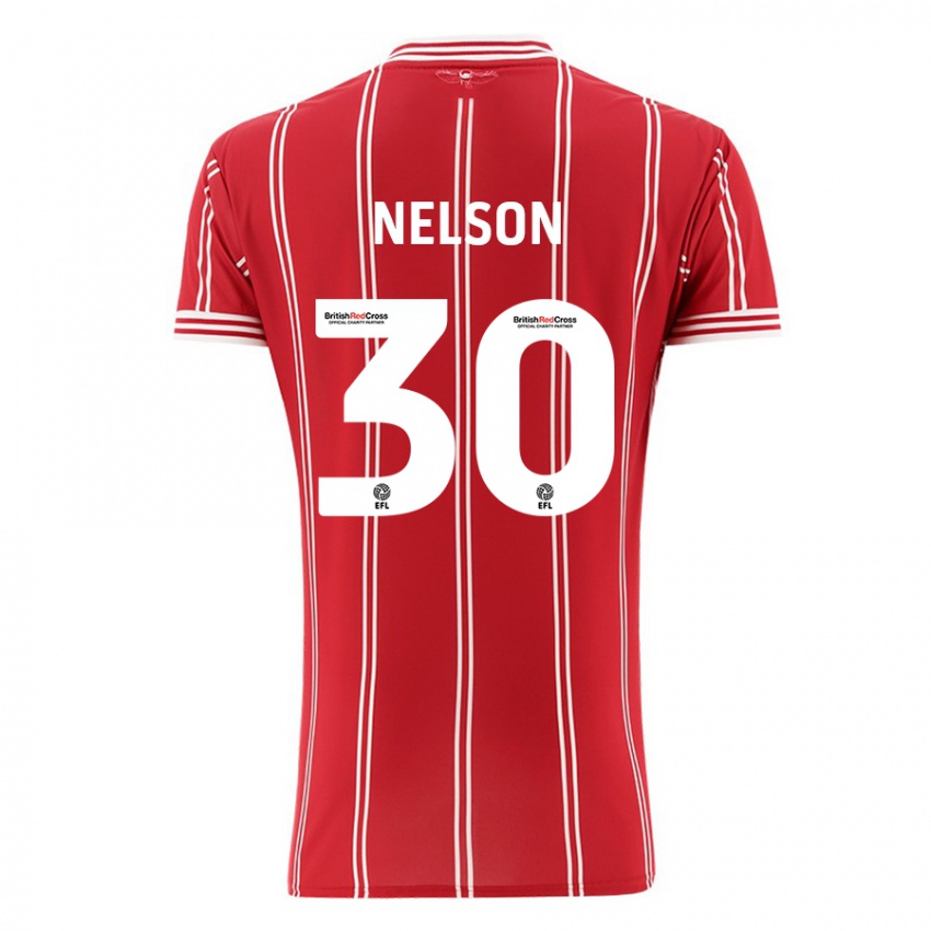 Niño Camiseta Raekwon Nelson #30 Rojo 1ª Equipación 2023/24 La Camisa Perú