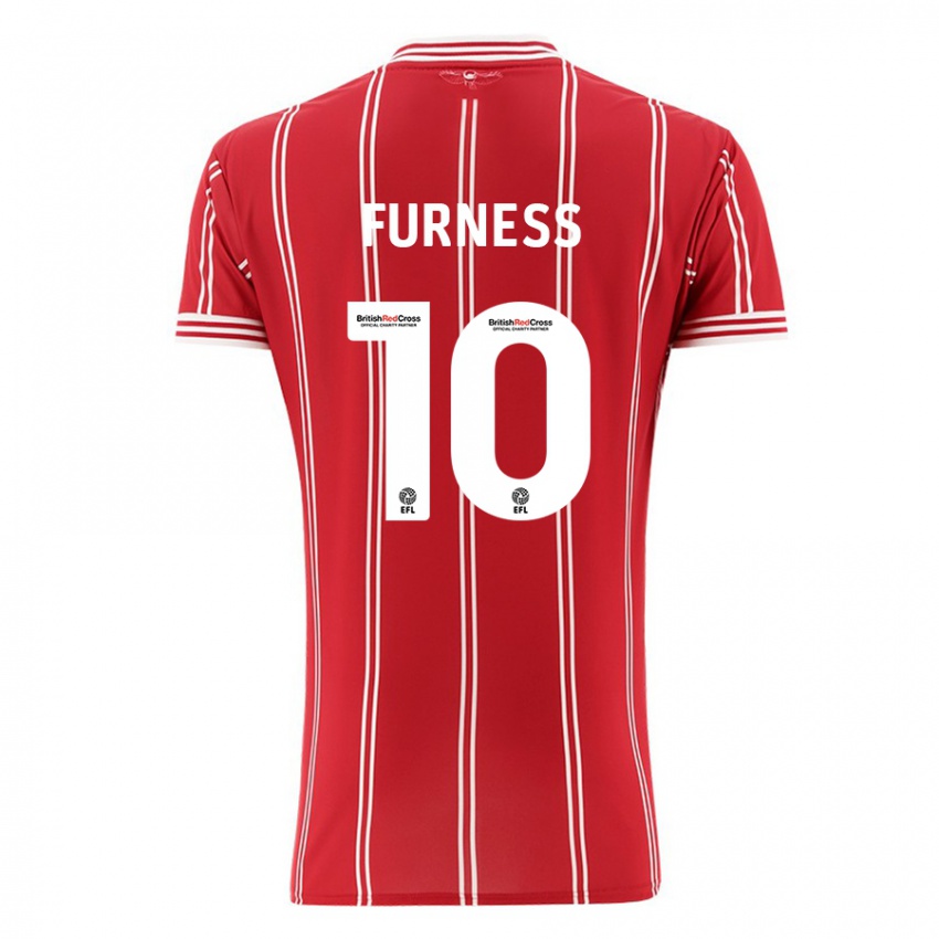 Niño Camiseta Rachel Furness #10 Rojo 1ª Equipación 2023/24 La Camisa Perú