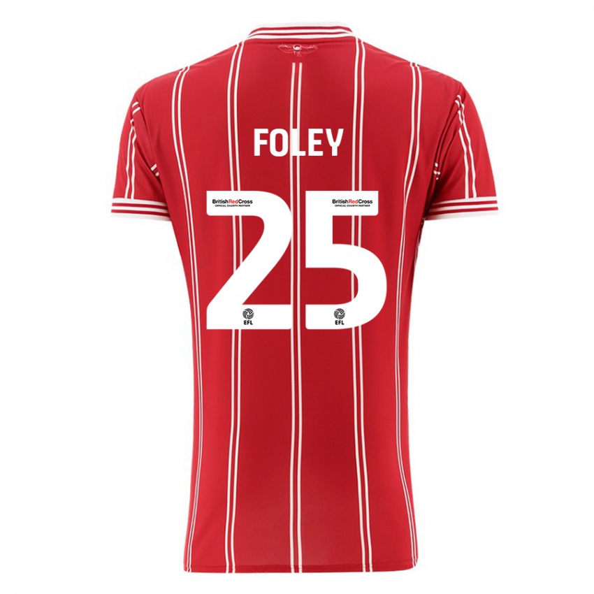 Niño Camiseta Erin Foley #25 Rojo 1ª Equipación 2023/24 La Camisa Perú