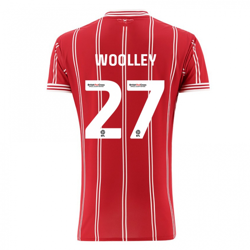 Niño Camiseta Jesse Woolley #27 Rojo 1ª Equipación 2023/24 La Camisa Perú