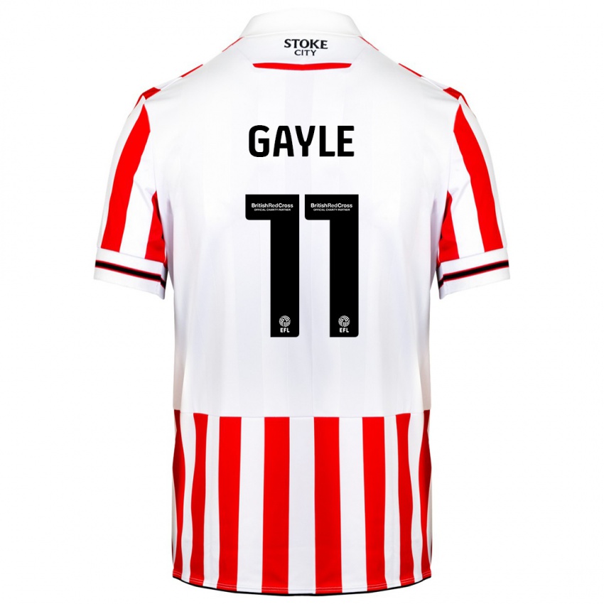 Niño Camiseta Dwight Gayle #11 Rojo Blanco 1ª Equipación 2023/24 La Camisa Perú