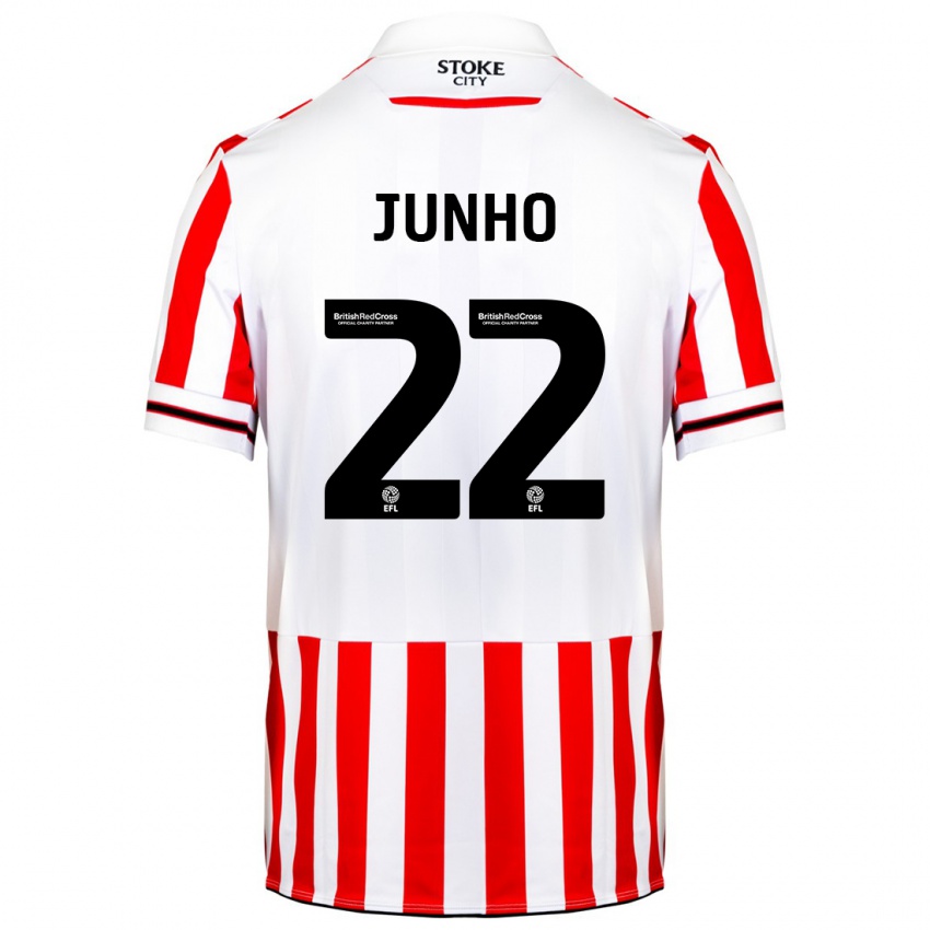 Niño Camiseta Joon-Ho Bae #22 Rojo Blanco 1ª Equipación 2023/24 La Camisa Perú