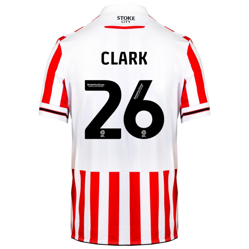 Niño Camiseta Ciaran Clark #26 Rojo Blanco 1ª Equipación 2023/24 La Camisa Perú