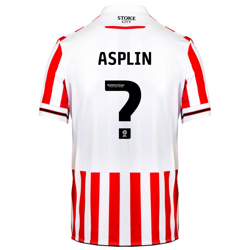 Niño Camiseta Max Asplin #0 Rojo Blanco 1ª Equipación 2023/24 La Camisa Perú