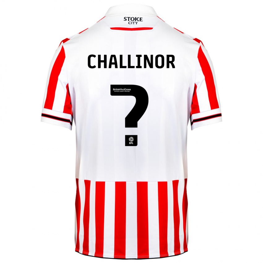 Niño Camiseta Oliver Challinor #0 Rojo Blanco 1ª Equipación 2023/24 La Camisa Perú