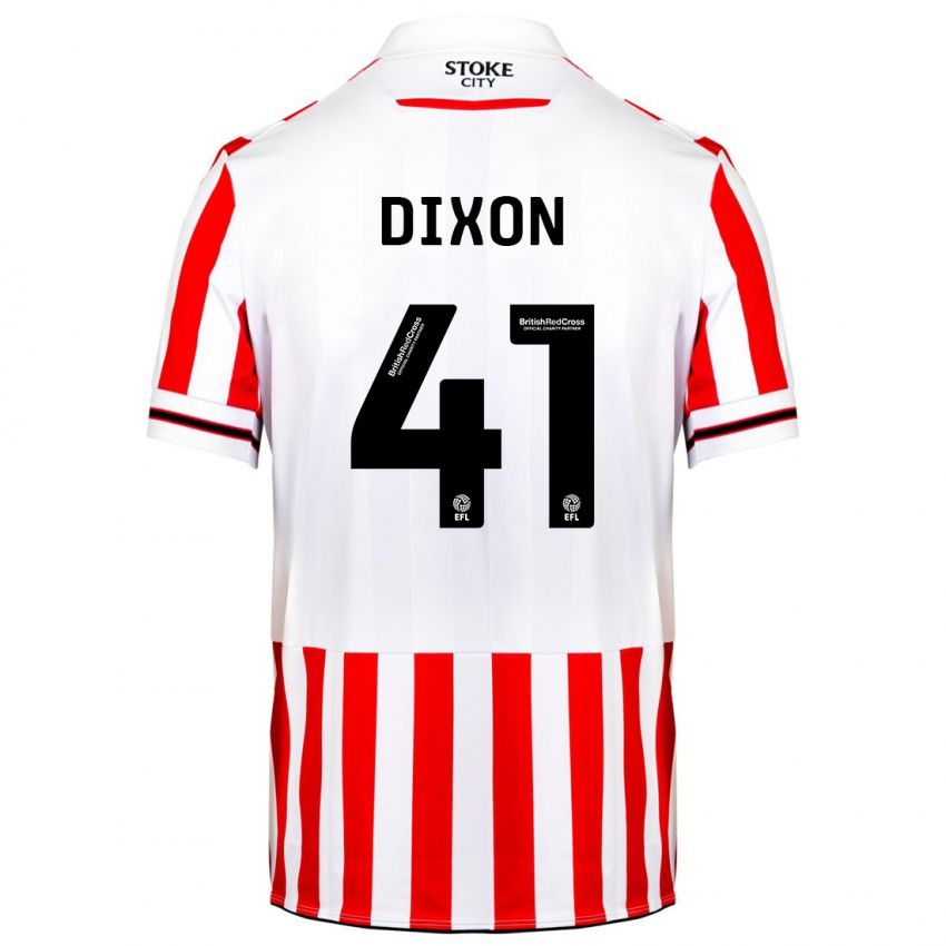 Niño Camiseta Jaden Dixon #41 Rojo Blanco 1ª Equipación 2023/24 La Camisa Perú