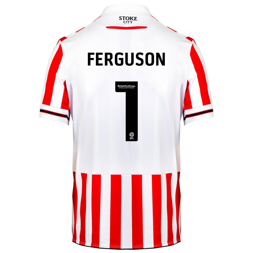 Niño Camiseta Georgie Ferguson #1 Rojo Blanco 1ª Equipación 2023/24 La Camisa Perú