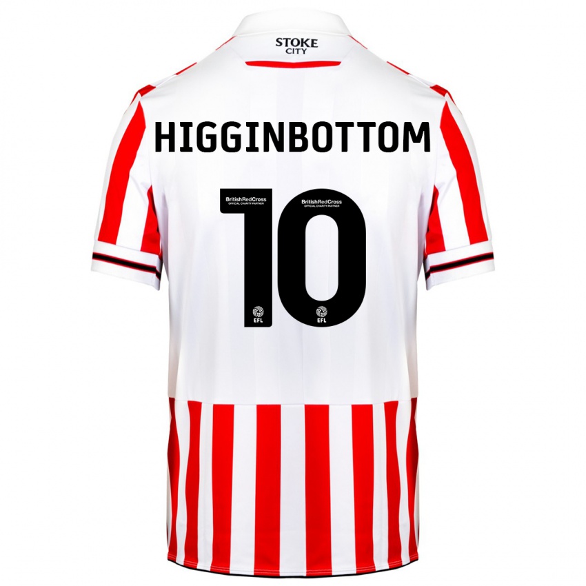 Niño Camiseta Alice Higginbottom #10 Rojo Blanco 1ª Equipación 2023/24 La Camisa Perú