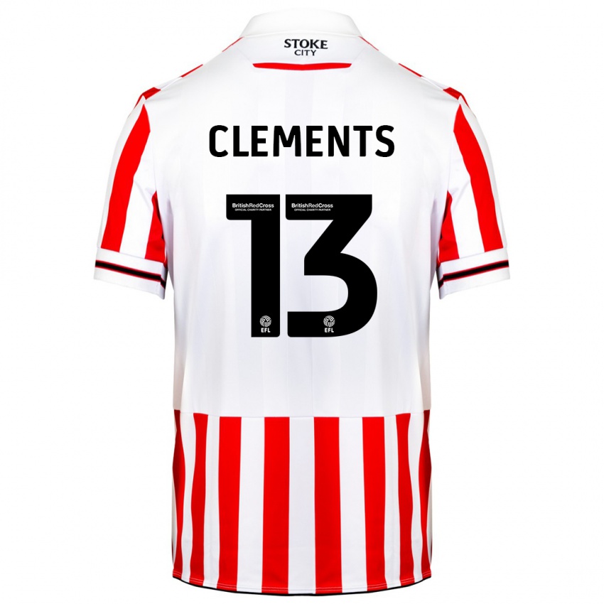 Niño Camiseta Daisy Clements #13 Rojo Blanco 1ª Equipación 2023/24 La Camisa Perú