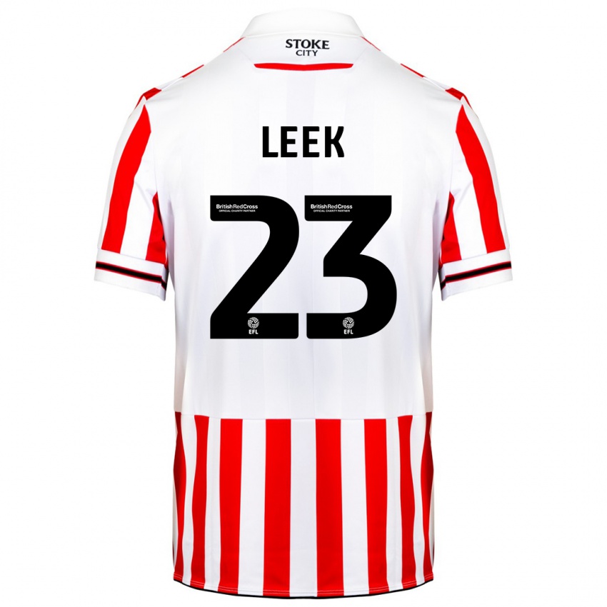 Niño Camiseta Ellie Leek #23 Rojo Blanco 1ª Equipación 2023/24 La Camisa Perú