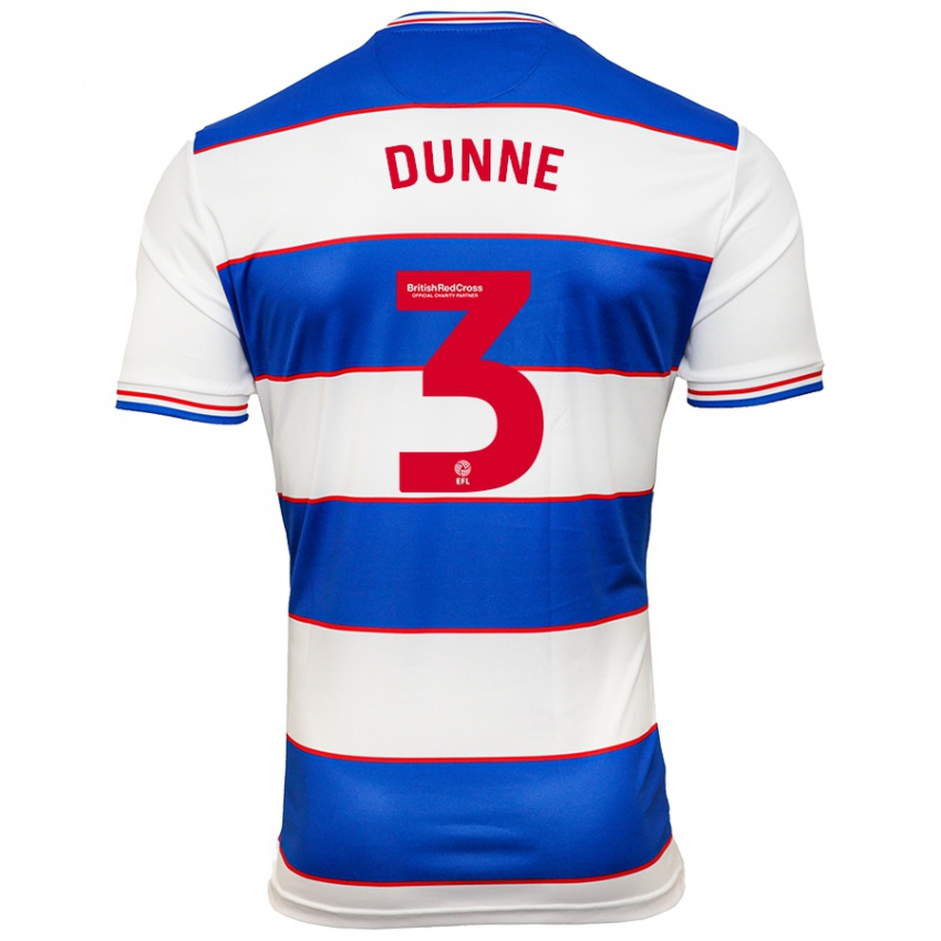 Niño Camiseta Jimmy Dunne #3 Blanco Azul 1ª Equipación 2023/24 La Camisa Perú