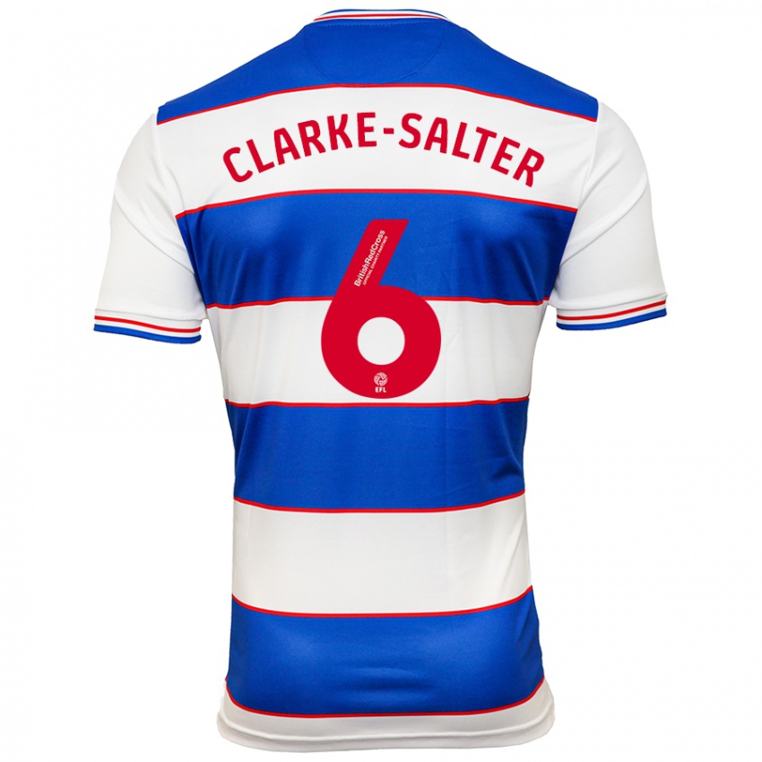 Niño Camiseta Jake Clarke-Salter #6 Blanco Azul 1ª Equipación 2023/24 La Camisa Perú