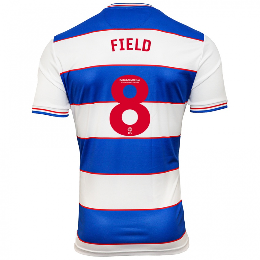 Niño Camiseta Sam Field #8 Blanco Azul 1ª Equipación 2023/24 La Camisa Perú