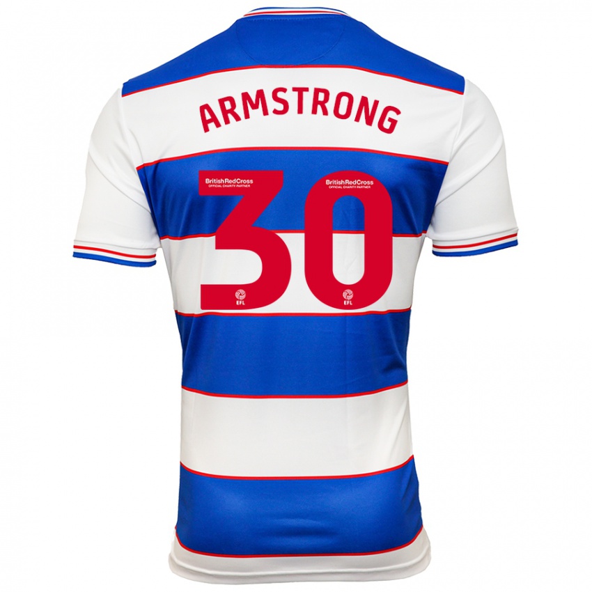 Niño Camiseta Sinclair Armstrong #30 Blanco Azul 1ª Equipación 2023/24 La Camisa Perú