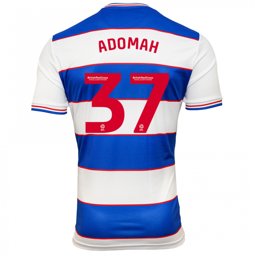 Niño Camiseta Albert Adomah #37 Blanco Azul 1ª Equipación 2023/24 La Camisa Perú