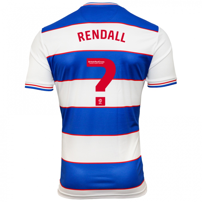 Niño Camiseta Trent Rendall #0 Blanco Azul 1ª Equipación 2023/24 La Camisa Perú