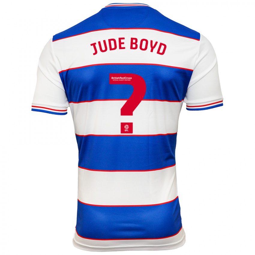 Niño Camiseta Arkell Jude-Boyd #0 Blanco Azul 1ª Equipación 2023/24 La Camisa Perú