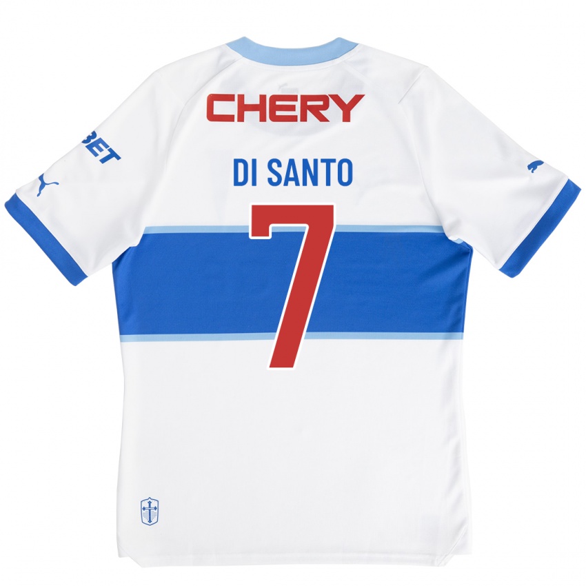 Niño Camiseta Franco Di Santo #7 Blanco 1ª Equipación 2023/24 La Camisa Perú