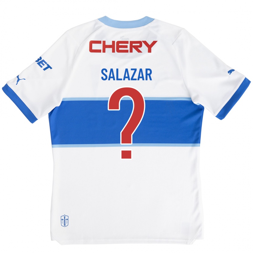 Niño Camiseta David Salazar #0 Blanco 1ª Equipación 2023/24 La Camisa Perú