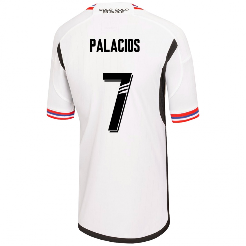 Niño Camiseta Carlos Palacios #7 Blanco 1ª Equipación 2023/24 La Camisa Perú