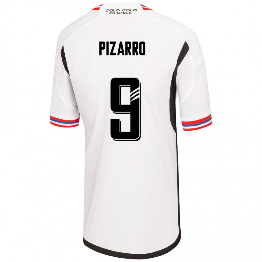 Niño Camiseta Damián Pizarro #9 Blanco 1ª Equipación 2023/24 La Camisa Perú