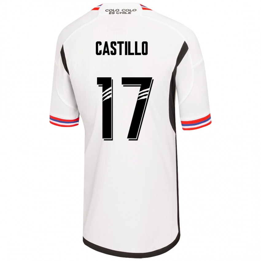 Niño Camiseta Fabián Castillo #17 Blanco 1ª Equipación 2023/24 La Camisa Perú