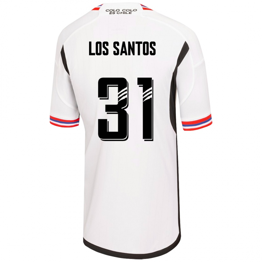 Niño Camiseta Matías De Los Santos #31 Blanco 1ª Equipación 2023/24 La Camisa Perú