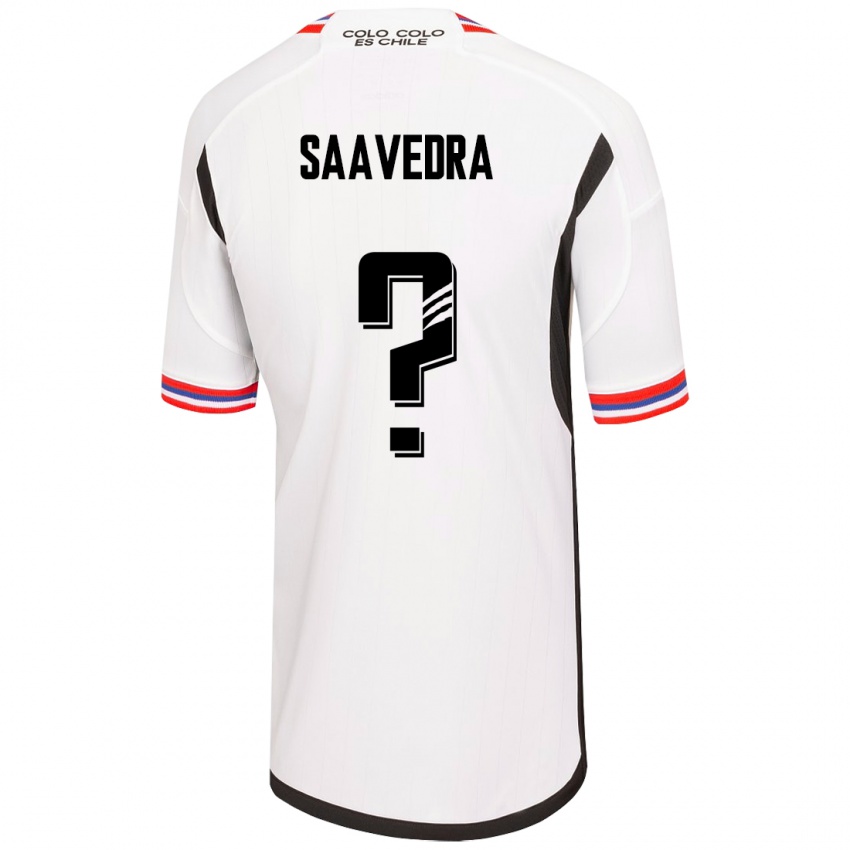 Niño Camiseta Danilo Saavedra #0 Blanco 1ª Equipación 2023/24 La Camisa Perú